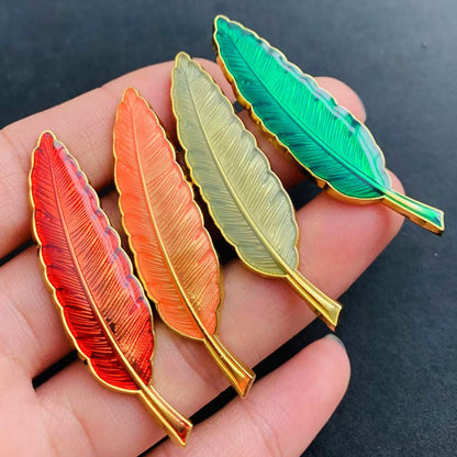 Leaf Transparent enamel pins-custom enamel pins maker