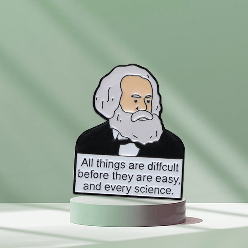 personalized lapel pins-Karl Marx pins